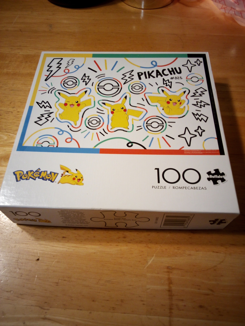 Pikachu 100-Piece Jigsaw Puzzle - Yellow Pikachu Design